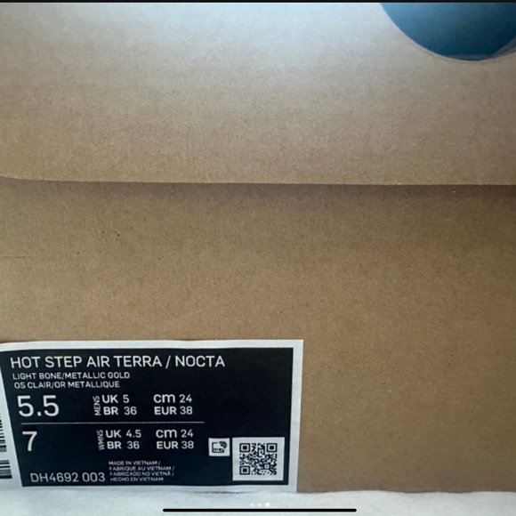 Nike Nocta Hot Step Air Terra BNIB | Women's 7, Men's 5.5 - Picture 3 of 3